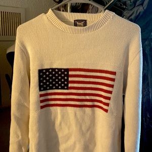 Vintage American flag sweater